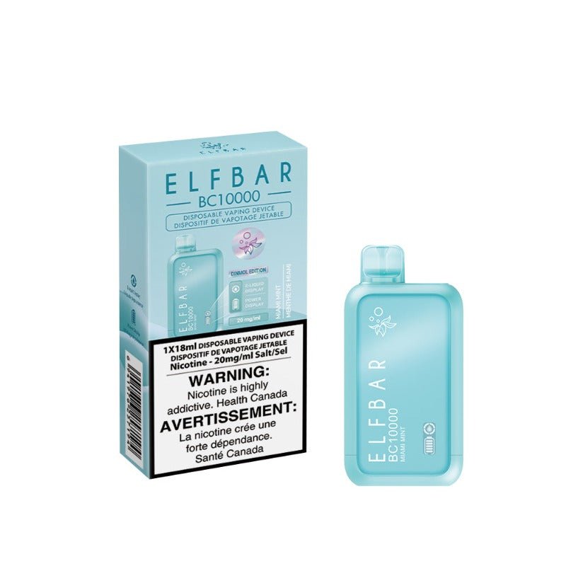 Elf Bar (BC 10K) Miami Mint Disposable Vape - DISPOSABLE - Mister Vapor