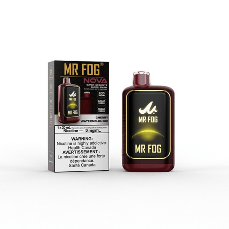 Mr Fog Nova Nicotine Free Cherry Watermelon Ice 36K Disposable Vape - DISPOSABLE - Mister Vapor