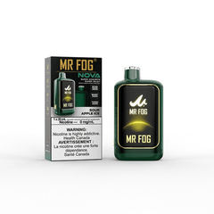 Mr Fog Nova Nicotine Free Sour Apple Ice 36K Disposable Vape - DISPOSABLE - Mister Vapor