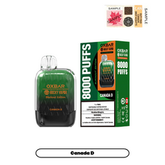 Oxbar G8000 Canada D (Blackout Edition) Disposable Vape (8000 Puffs)