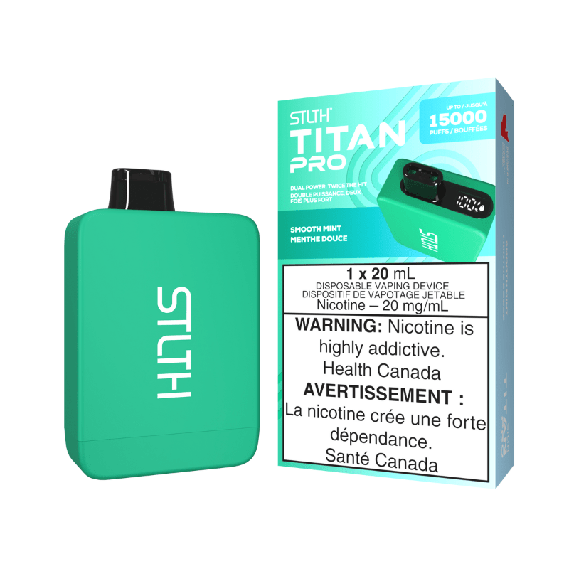 STLTH Titan Pro (15K) Smooth Mint Disposable Vape - DISPOSABLE - Mister Vapor