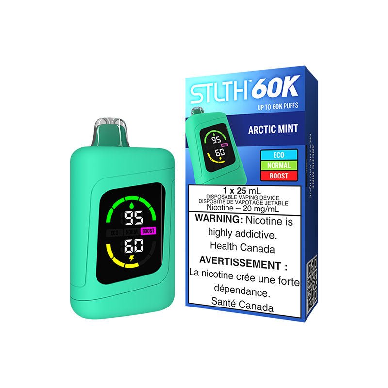 STLTH 60K Arctic Mint Disposable Vape - DISPOSABLE - Mister Vapor