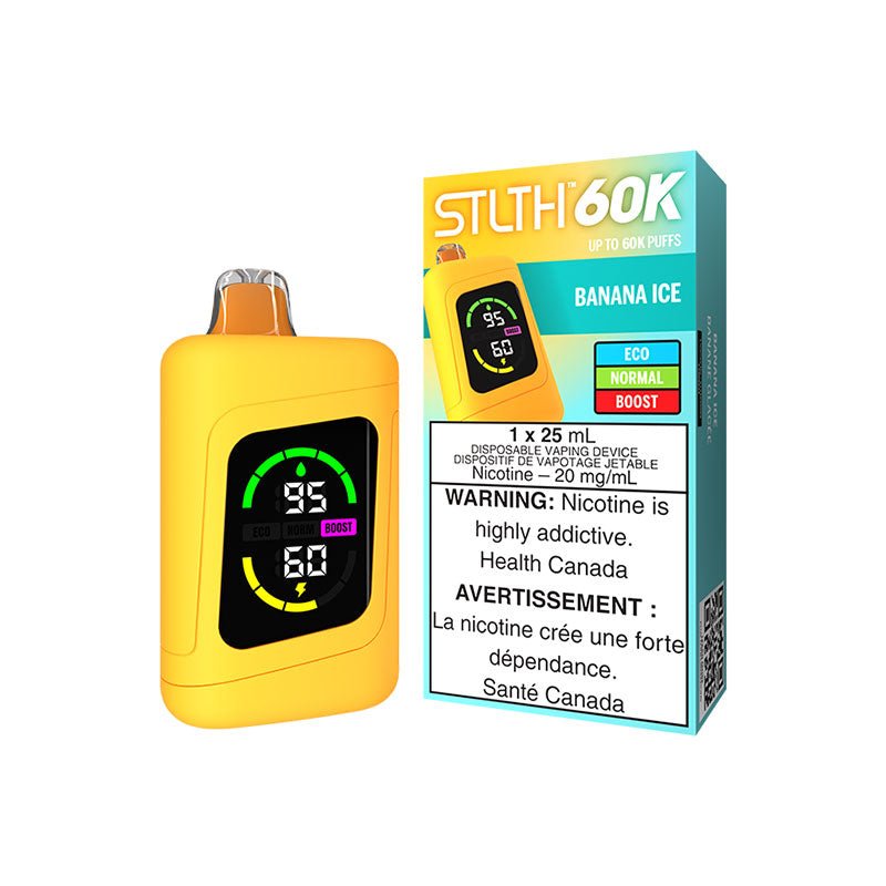 STLTH 60K Banana Ice Disposable Vape - DISPOSABLE - Mister Vapor
