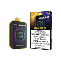 STLTH X GEEKBAR Banana Burst Ice 80K Disposable Vape, 30mL