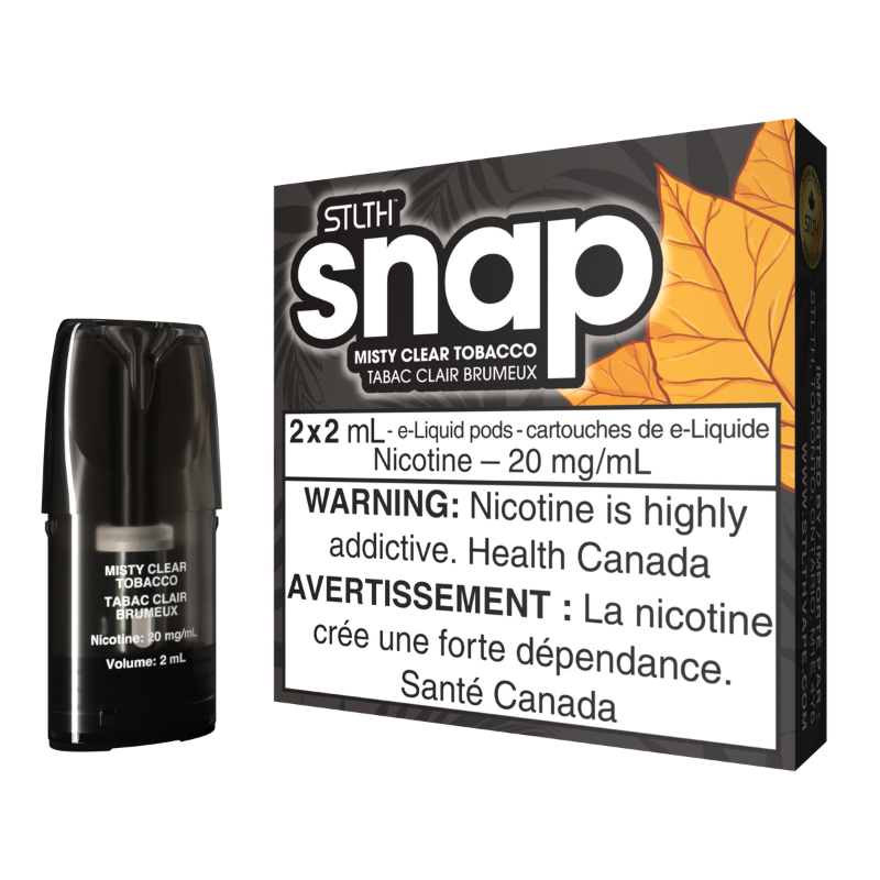 New Hot Seller STLTH Snap Misty Clear Tobacco Mister Vapor Nova Scotia Canada