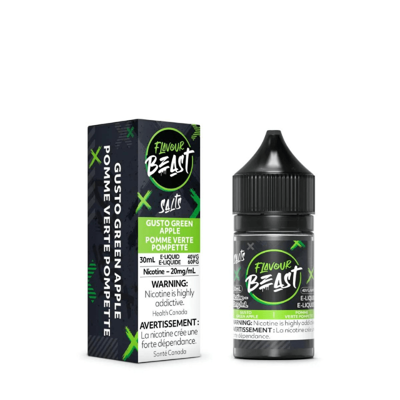 Flavour Beast E-Liquid Gusto Green Apple Salt (30mL/60mL) - E-Liquid - Mister Vapor