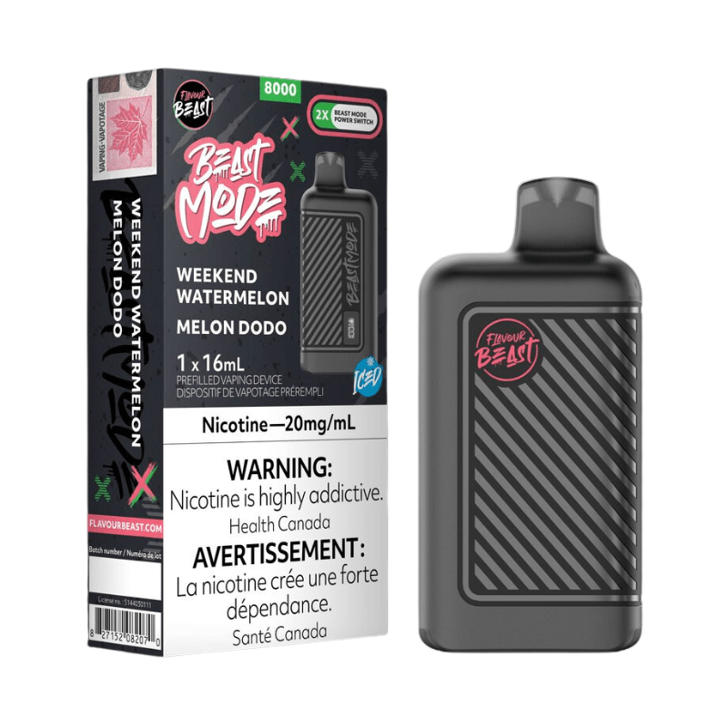 Beast Mode 8K Weekend Watermelon Iced Disposable Vape - DISPOSABLE - Mister Vapor