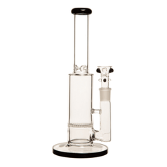 11" 5mm Uno Showerhead Glass Rig With Bubble Bowl - Herbal Vaporizer - Mister Vapor