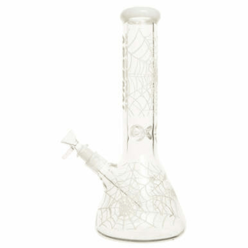 16" 9mm Arsenal Glow In The Dark Glass Bong - Herbal Vaporizer - Mister Vapor