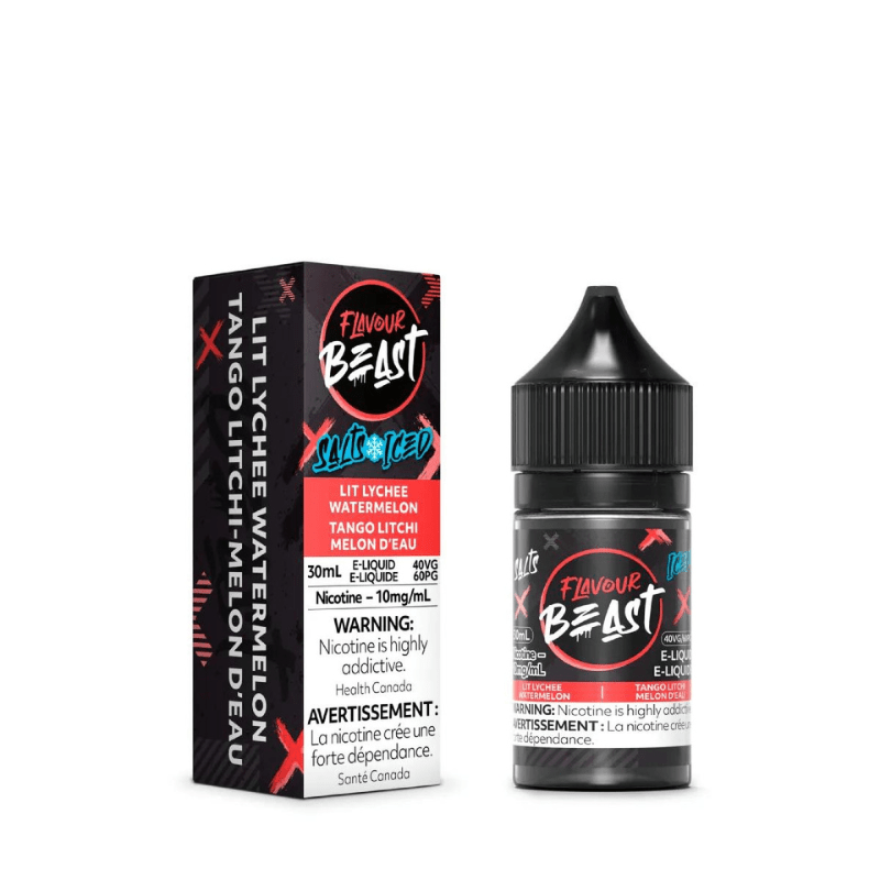 Flavour Beast E-Liquid Lit Lychee Watermelon Iced Salt - E-Liquid - Mister Vapor
