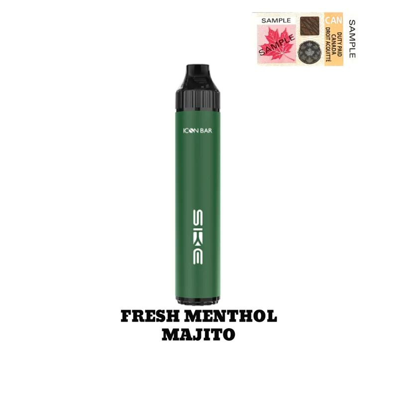 TRY THE NEW ICON BAR FRESH MENTHOL MOJITO DISPOSABLE VAPE AT MISTER VAPOR CANADA