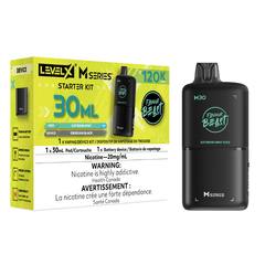 Level X M30 Flavour Beast Pod Starter Kit - Extreme Mint Iced, 120k Puffs - PODS - Mister Vapor