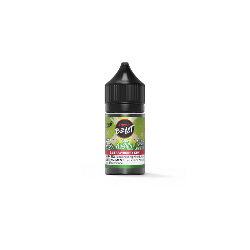 Flavour Beast Sour Gushin Series E-Liquid S. Strawberry Kiwi Salt