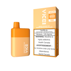 Imagine the luscious sweetness of ripe mangoes blending seamlessly with the creamy richness of coconut.The all new Vice box 6000 puffs has arrived. With the same great flavour as the original Vice 2500 but with more puffs and is rechargeable!