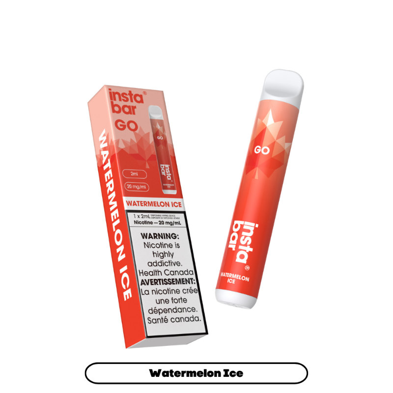 Insta Bar Go Watermelon Ice Disposable Vape, 2mL