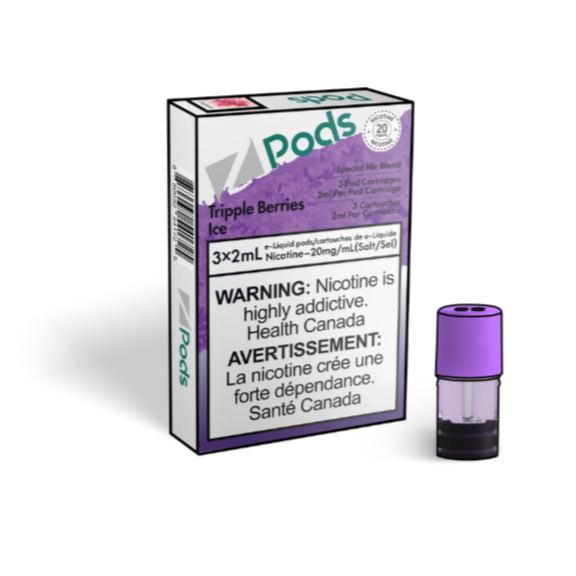 Buy Z PODS Tripple Berries Ice SUPREME NIC-Stlth Compatible at Mister Vapor TORONTO, BURLINGTON ONTARIO