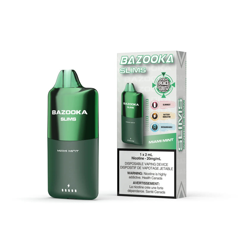 Bazooka Slims Disposable Vape - Miami Mint