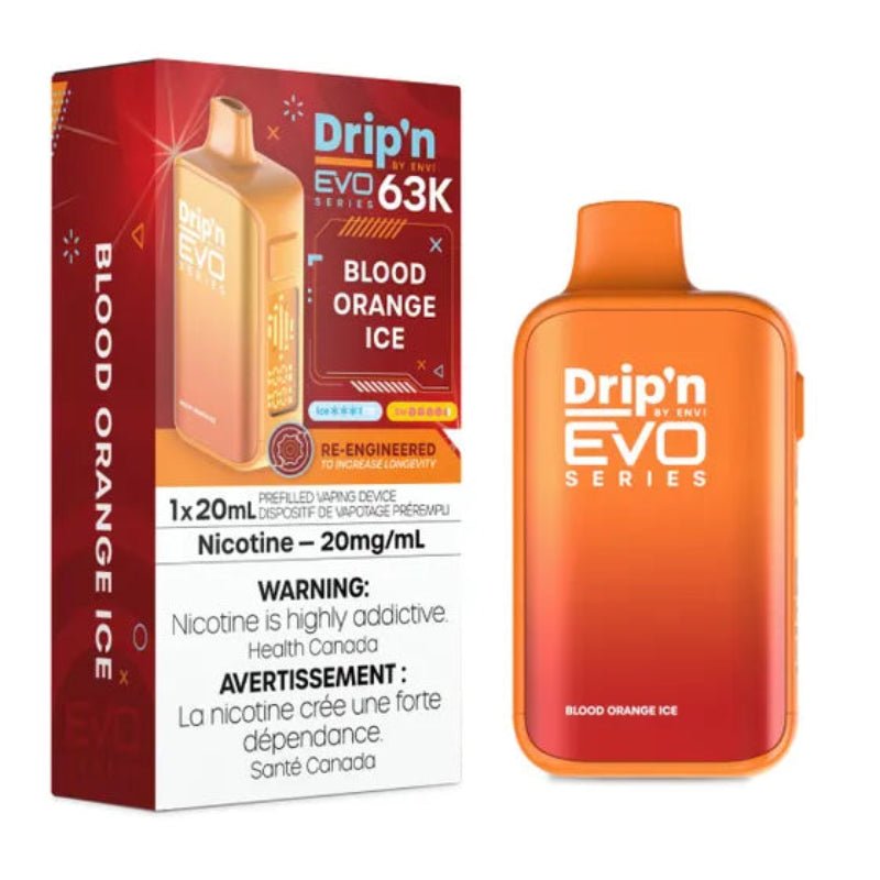 Drip'n Evo 63K by Envi Disposable Vape - Blood Orange Ice - DISPOSABLE - Mister Vapor