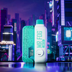 Nicotine Free Mr Fog Switch SW15000 Chew Mint disposable vape! Adjustable Wattage and airflow ,power mode, Dual Mesh Coil, 15K puffs.