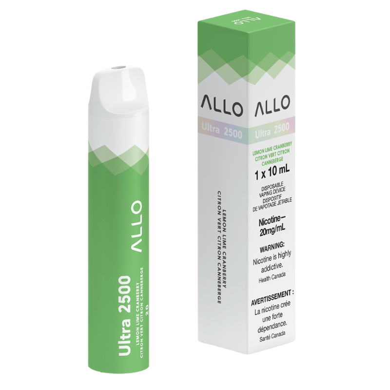 Allo Ultra 2500 Lemon Lime Cranberry Disposable - DISPOSABLE - Mister Vapor