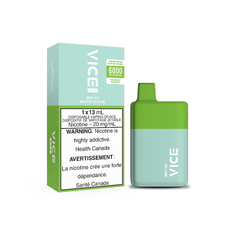 Vice Box Mint Ice Disposable Vape Rechargable (6000 Puff) - DISPOSABLE - Mister Vapor