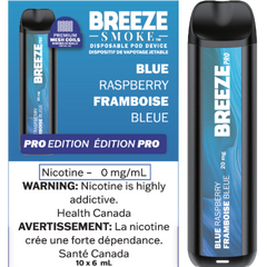 BREEZE PRO BLUE RASPBERRY DISPOSABLE VAPE STICK MISTER VAPOR