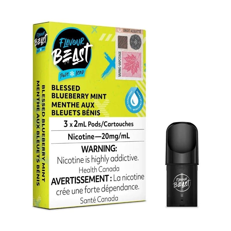 Flavour Beast Blessed Blueberry Mint Iced Pods - Pods - Mister Vapor