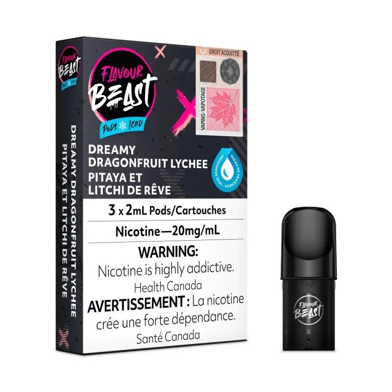 Flavour Beast Dreamy Dragonfruit Lychee Iced Pods - Pods - Mister Vapor