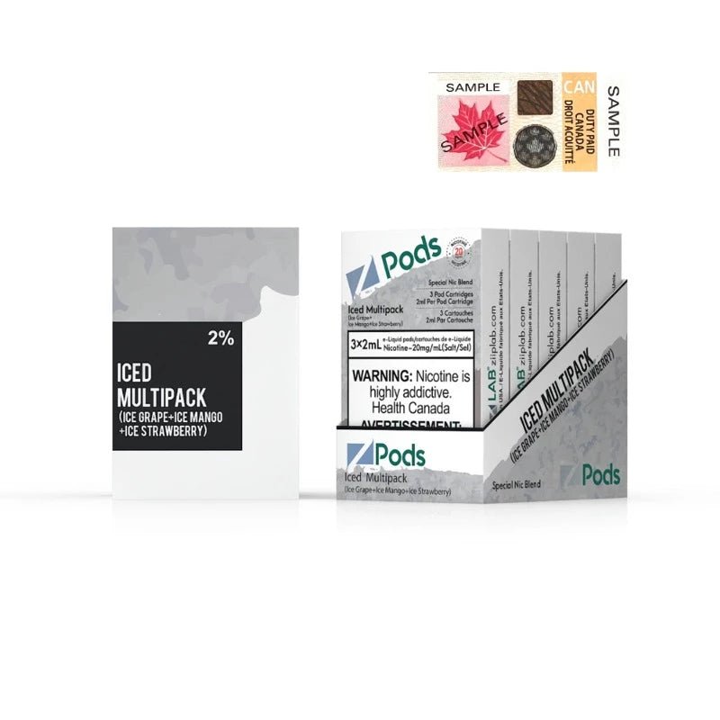 Z Pods Iced Multi Pack 2% Special Nic Blend - Pods - Mister Vapor
