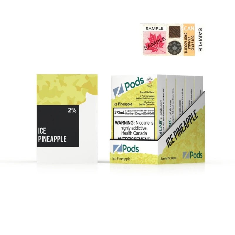 Z Pods Ice Pineapple 2% Special Nic Blend - Pods - Mister Vapor