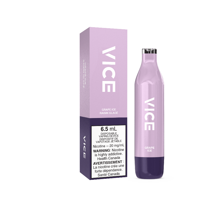 Vice 2500 Grape Ice Disposable - DISPOSABLE - Mister Vapor