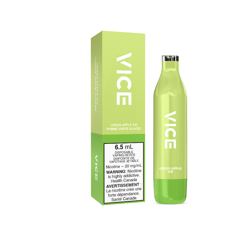 Vice 2500 Green Apple Ice Disposable - DISPOSABLE - Mister Vapor