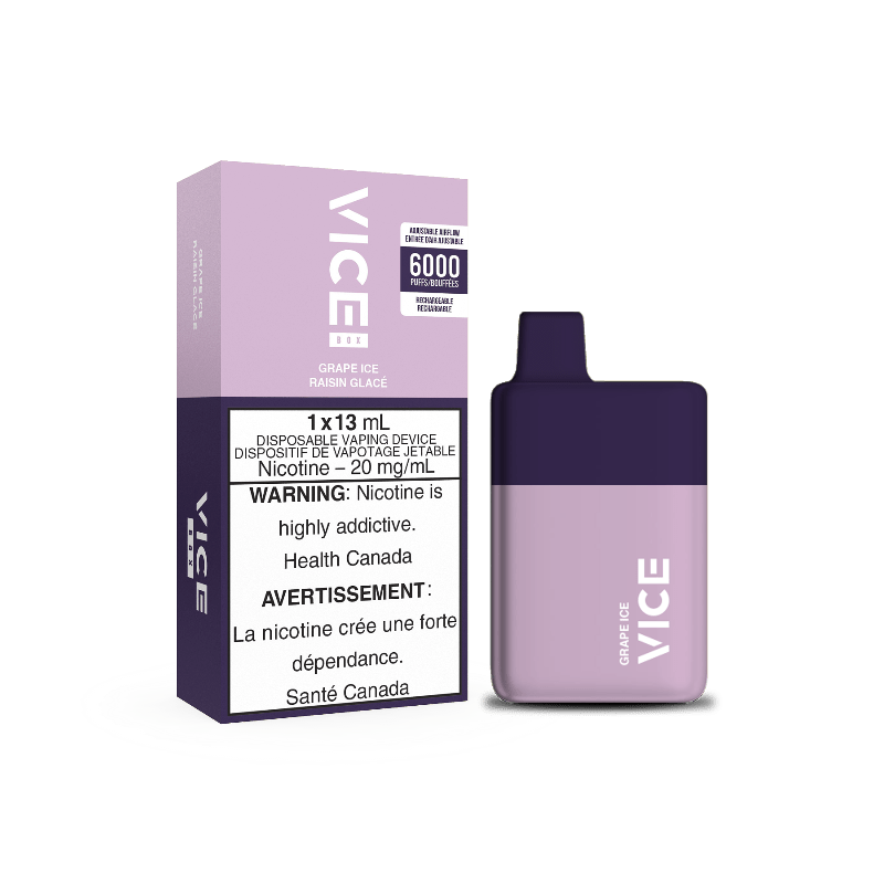 Vice Box Grape Ice Disposable Vape Rechargable (6000 Puff) - DISPOSABLE - Mister Vapor