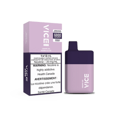 Vice Box Grape Ice Disposable Vape Rechargable (6000 Puff) - DISPOSABLE - Mister Vapor