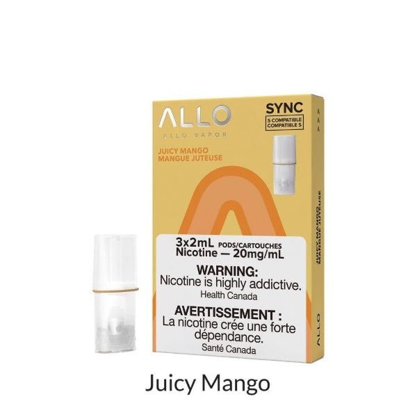 Allo Sync Juicy Mango (3Pk) (S-Compatible) - Pods - Mister Vapor