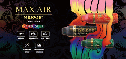 BUY MR FOG MAX AIR MA8500 (8500 PUFFs) AT MISTER VAPOR CANADA WIDE DELIVERY