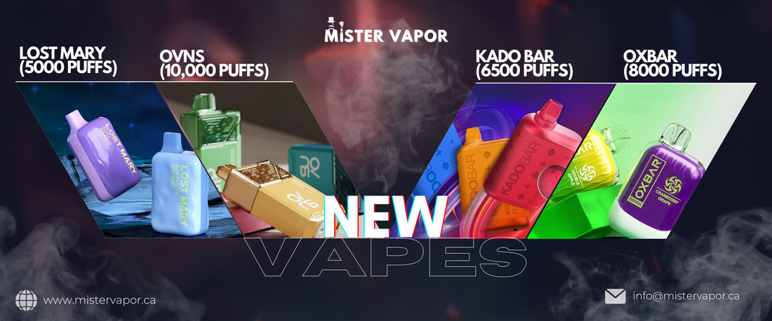 1. Vape shop carry 90% (DISPOSABLE VAPE STICK) available at Mister Vapor Canada