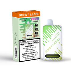 WATERMELON BBG FUNKY LANDS Vi15000 PUFFs DISPOSABLE VAPE This blend offers a refreshing burst of juicy watermelon flavor, Its delightful taste is accompanied by undertones of bbg, the Funky Lands Vi15000 Rechargeable Disposable Vape, offering 15K puffs. The Funky Lands 15000 features Turbo mode for enhanced vape output.