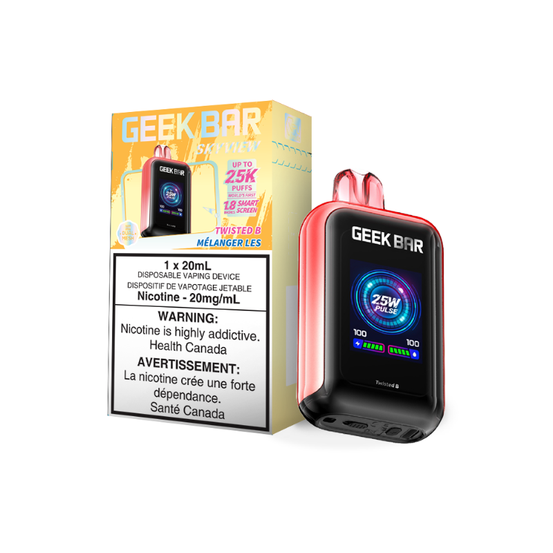 GET THE NEW GEEK BAR SKYVIEW 25K TWISTED B DISPOSABLE VAPE AT MR. VAPOR Mister Vapor GET THE NEW GEEK BAR SKYVIEW 25K TWISTED B DISPOSABLE VAPE AT MR. VAPOR Mister Vapor