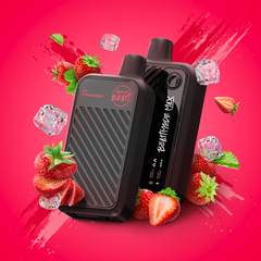 SIC STRAWBERRY ICED FLAVOUR BEAST BEAST MODE MAX - 18,000 PUFFS 20mL e-liquid, 850mAh rechargeable battery, Battery and E-liquid Display  3 Modes: Standard (18K), Beast (15K), MAX (12K)