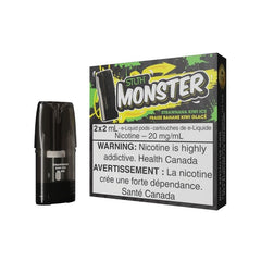 BRAND NEW RELEASE STLTH MONSTER STRAWNANA KIWI ICE PODS AT MISTER VAPOR, CANADA