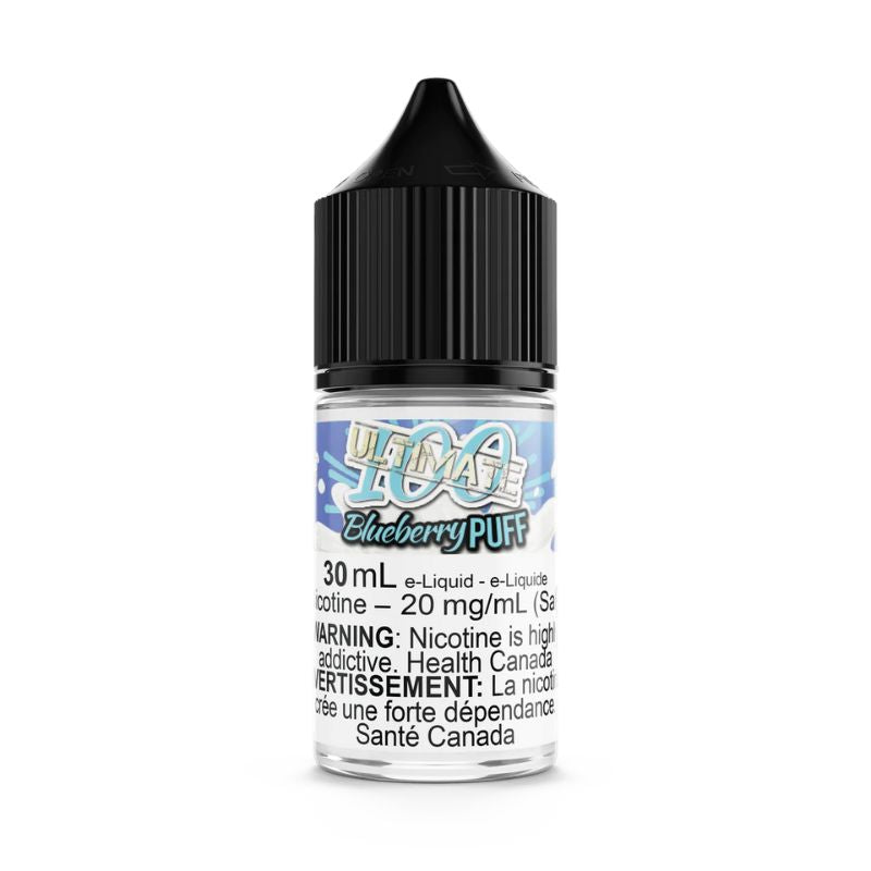 (1. RATED E-LIQUID) ULTIMATE 100 SALT BLUEBERRY PUFF AT MISTER VAPOR CANADA