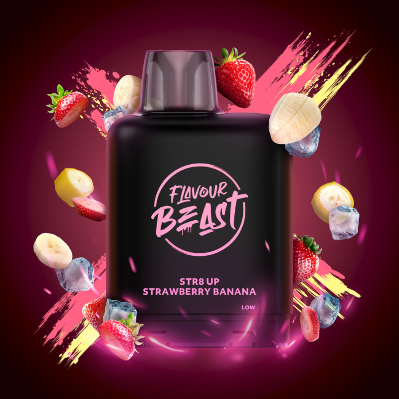 BUY LEVEL X STR8 UP STRAWBERRY BANANA ICED BOOST FLAVOUR BEAST PODS AT MV ONTARIO