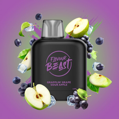 LEVEL X GRAPPLIN GRAPE SOUR APPLE ICED FLAVOUR BEAST POD AT MISTER VAPOR