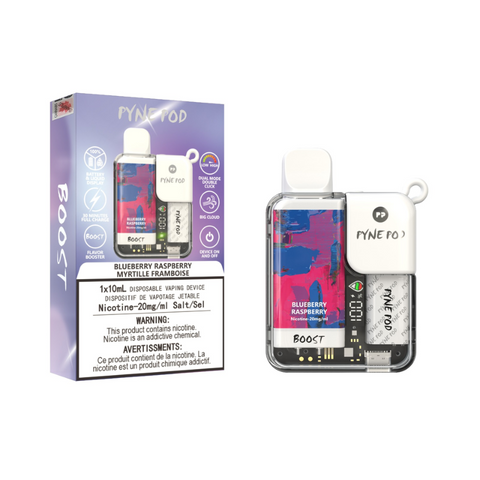 #1. RATED PYNE POD BLUEBERRY RASPBERRY(7500 PUFFS) DISPOSABLE VAPE @ MISTER VAPOR CANADA