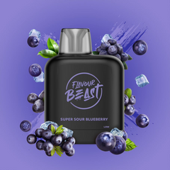 LEVEL X SUPER SOUR BLUEBERRY ICED FLAVOUR BEAST POD AT MISTER VAPOR