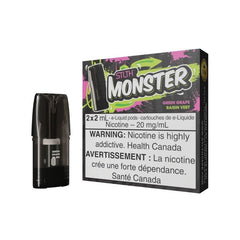 NOW CARRYING STLTH MONSTERGREEN GRAPE PODS AT MISTER VAPOR, NOVA SCOTIA, CANADA