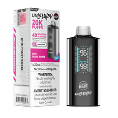 Bursting with layers of fruity goodness, this flavor blends crisp apple, juicy grape, refreshing watermelon, sweet strawberry, tangy lemon, and zesty orange for the ultimate taste sensation. 20,000 puffs, 20mL, three Power Modes: Standard, Boost, Unleashed.