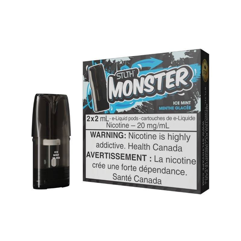 NEW PODS RELEASE STLTH MONSTER HYPE ICE PODS AT MISTER VAPOR, ALBERTA, CANADA