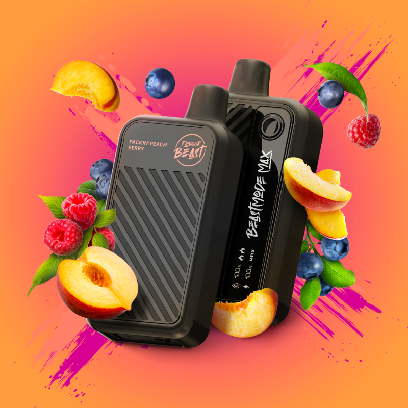 FREE SAME DAY DELIVERY BEAST MODE MAX 18K PACKIN' PEACH BERRY DISPOSABLE VAPE Mister Vapor FREE SAME DAY DELIVERY BEAST MODE MAX 18K PACKIN' PEACH BERRY DISPOSABLE VAPE Mister Vapor